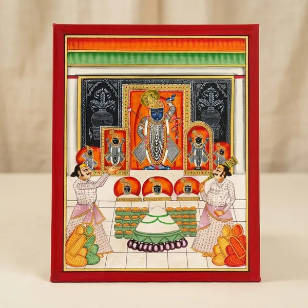 Cotton_Hand_Painted_Pichwai_Shrinathji_Art_Print_Unframed