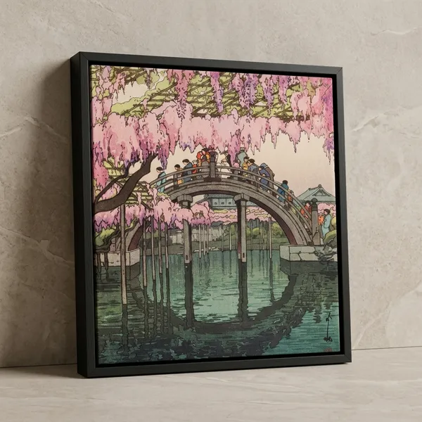 Fiber_Japanese_Half_Moon_Bridge_Hiroshi_Yoshida_Black_Frame