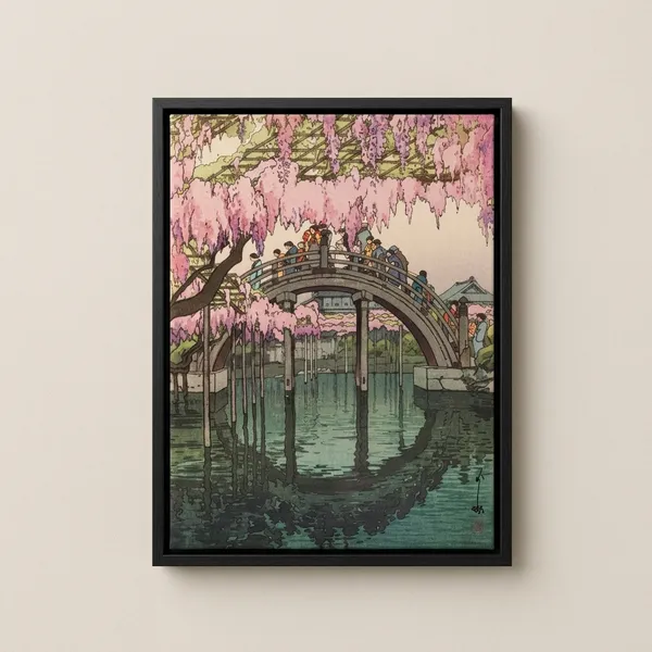 Half_Moon_Bridge_Hiroshi_Yoshida_Canvas_Print_Wooden_Frame