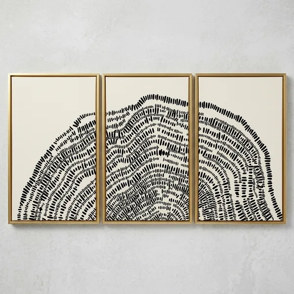 Fiber_Nature_Tree_Signs_Abstract_Art_Print_Metal_Gold_Frame