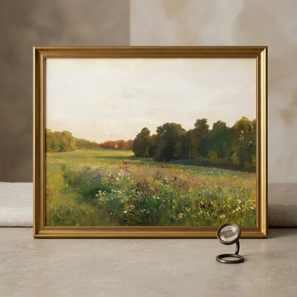 Fiber_Serene_Landscape_Picture_Of_Serenity_Art_Print_Metal_Gold_Frame