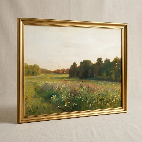 Fiber_Serene_Landscape_Picture_Of_Serenity_Canvas_Metal_Gold_Frame