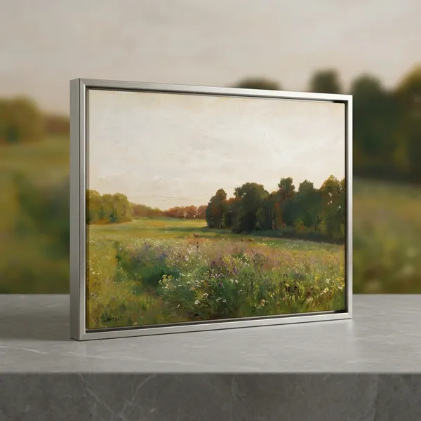 Fiber_Landscape_Serenity_Canvas_Print_Frame_Silver