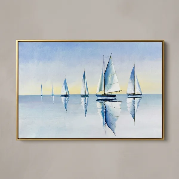Fiber_Nautical_Sailing_Season_Art_Print_Frame_Gold