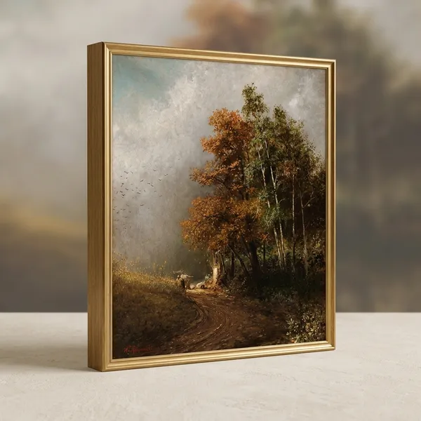 Fiber_Rural_Way_Side_Shrine_Rossowski_Canvas_Print_Wooden_Frame