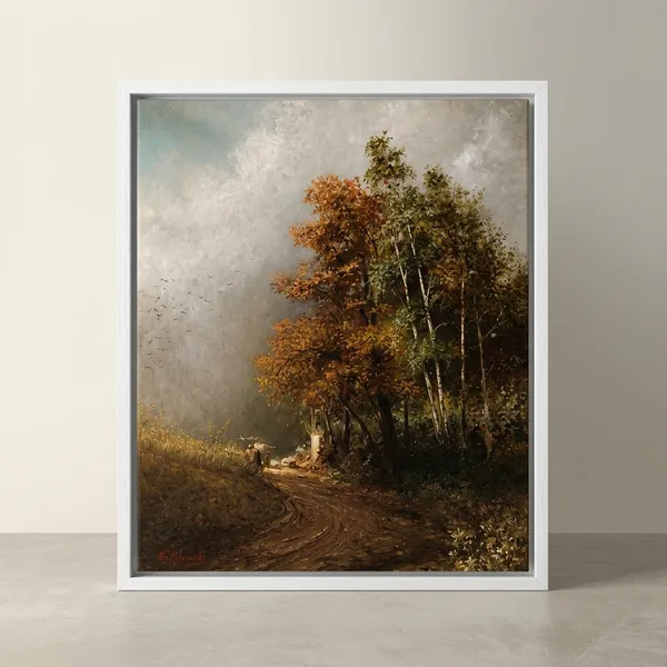 Fiber_Rural_Way_Side_Shrine_Rossowski_Canvas_Print_White_Frame