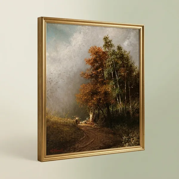 Way_Side_Shrine_Rossowski_Canvas_Print_Gold_Frame