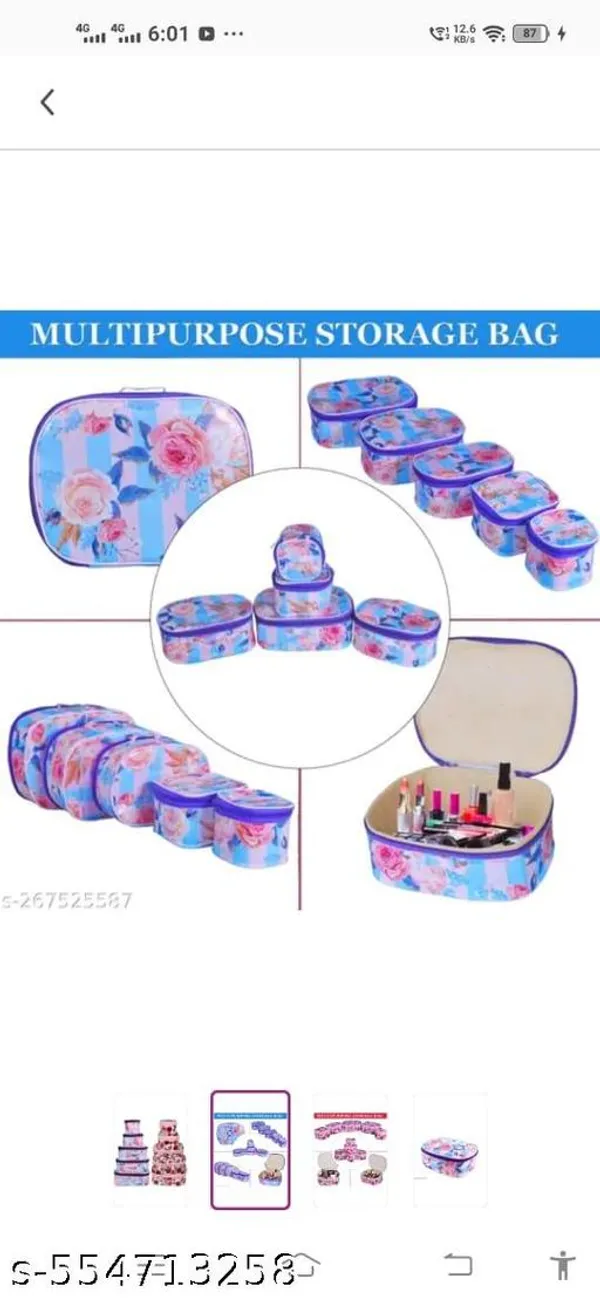 Multicolor_Non_Woven_Fabric_Designer_Handmade_Vanity_Box_Pack_Of_2