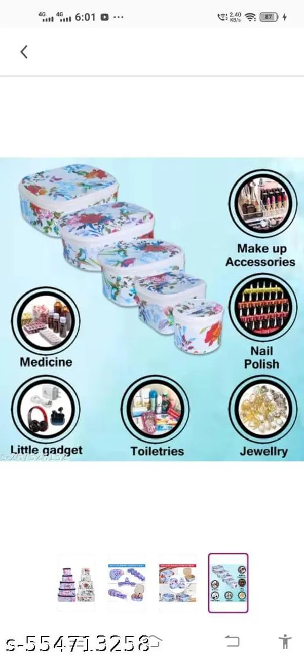 Multicolor_Non_Woven_Fabric_Designer_Handmade_Vanity_Box_Pack_Of_2