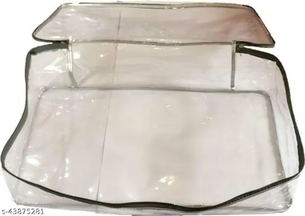 Grey_And_Transparent_Pvc_Fully_Plain_Large_Saree_Garment_Blouse_Cover_Petticoat_Cover_Lehenga_Cover_Salwar_Kameez_Suit_Bag