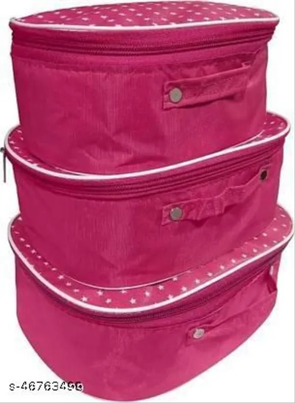 Pink_Non_Woven_Fabric_Elegant_Boxes_Baskets_Bins