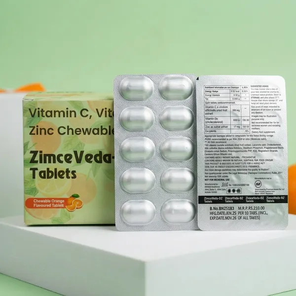 Zimceveda-Dz_Vitamin_C,_D_&_Zinc_Chewable_Tablets_-_Immunity_Booster_(10_Tablets)_Pack_Of_1_Strip
