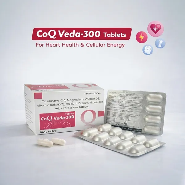 Coq_Veda-300_Tablets_-_Heart_Health_&_Cellular_Energy_Supplement_With_Coq10,_Magnesium,_Vitamin_D3,_K2,_Calcium_&_B12_Pack_10_(Per_Strip_10)