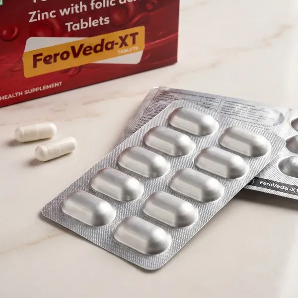 Feroveda-Xt_Ferrous_Sulphate,_Zinc_With_Folic_Acid_Tablets_-_Iron_Deficiency_&_Anemia_Supplement_Pack_Of_2_Strips