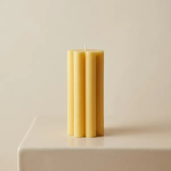 Yellow_Ribbed_Line_Candle