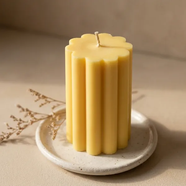 Yellow_Ribbed_Line_Candle