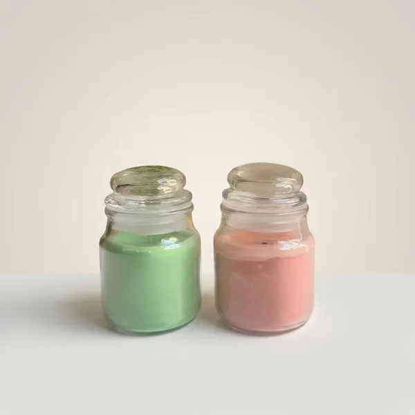 Pink_And_Green_Dome_Jar_Candle