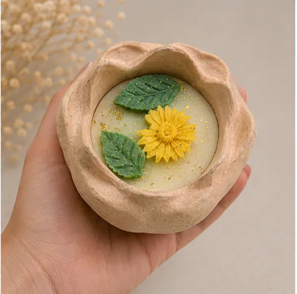 Peach_Concrete__Lotus_Jar_Candle