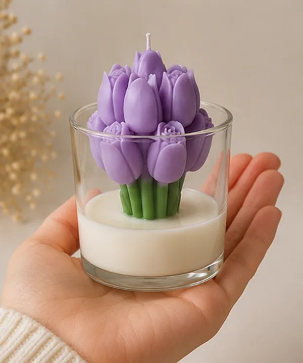 Lavender_Tulip_Candle_In_Glass