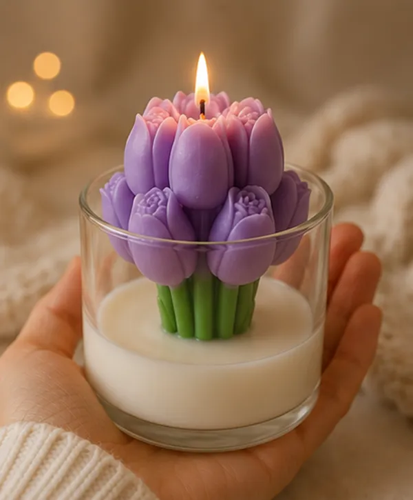 Lavender_Tulip_Candle_In_Glass