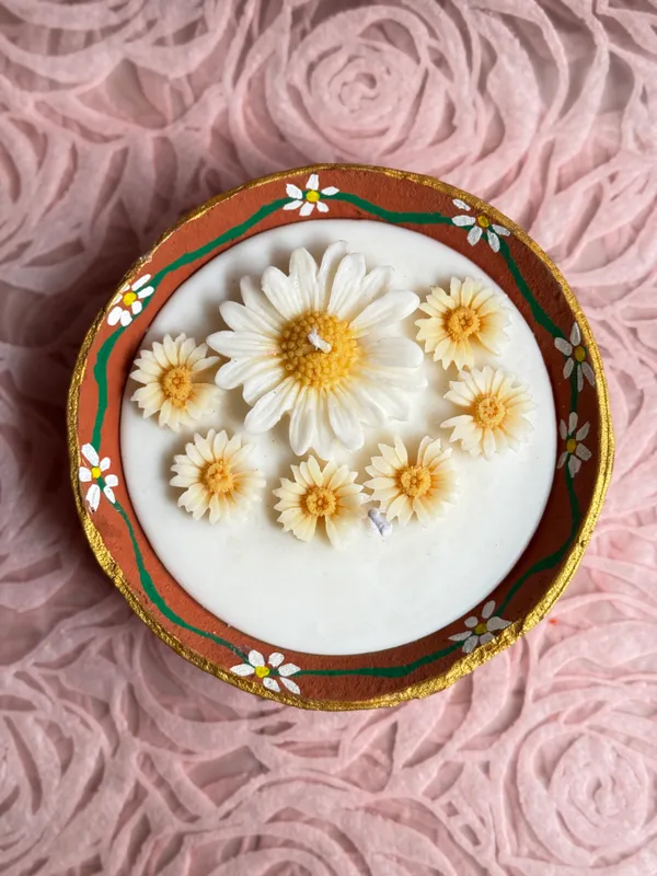 Terracotta_Bowl_Pink_Daisy_Candle