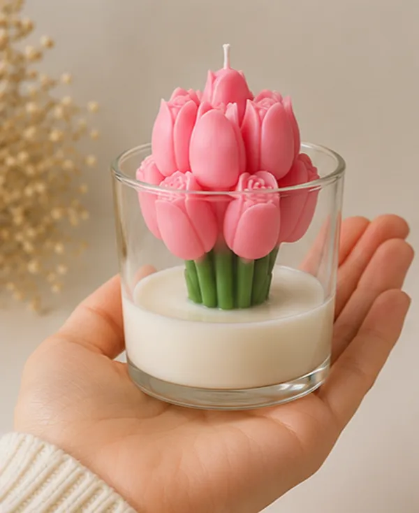 Pink_Tulip_Candle_In_Glass