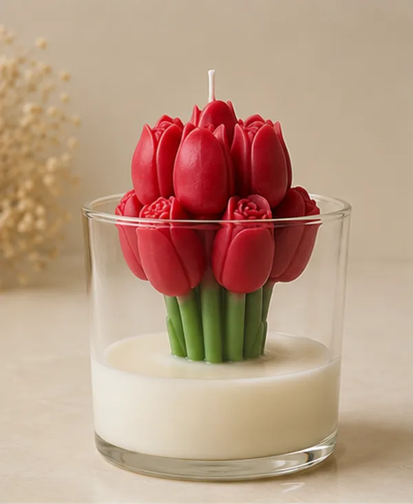 Red_Tulip_Candle_In_Glass