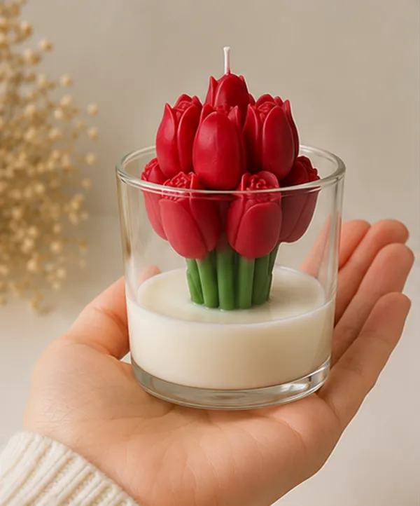Red_Tulip_Candle_In_Glass