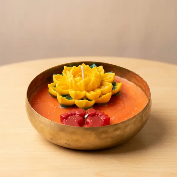 Lakshmi_Ji_Charan_Paduka_Candle