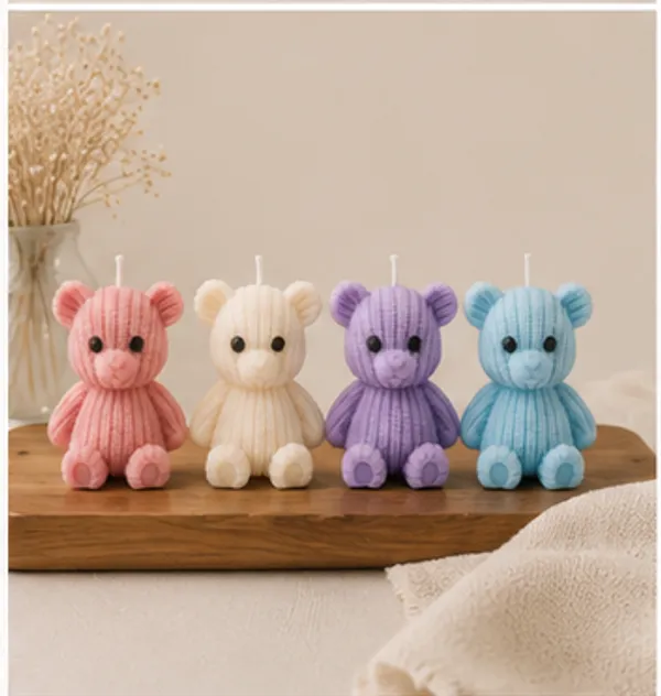 Small__Teddy_Bear_Candle_(Pack_of_4)