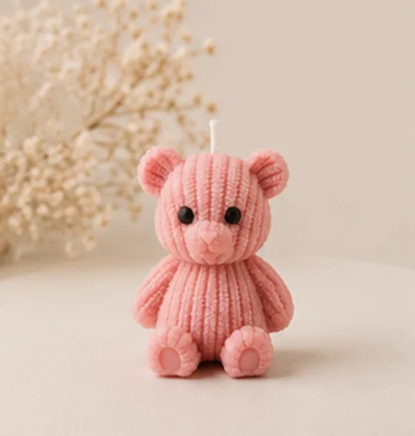 Small__Teddy_Bear_Candle_(Pack_of_4)