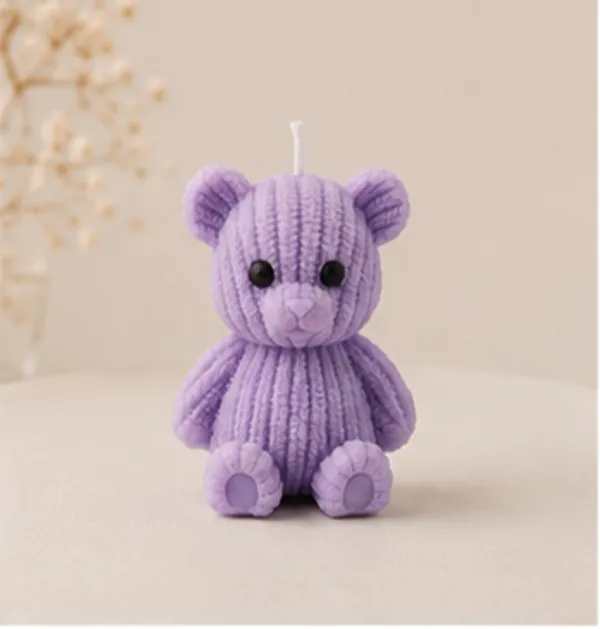 Small__Teddy_Bear_Candle_(Pack_of_4)