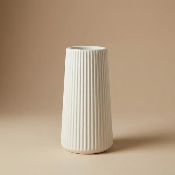 Flower_Ribbed_Tall_Concrete_Jar