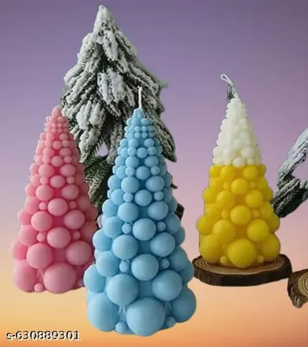 Bubble_Tree_Decorative_Candle_Unique_Christmas_Tree_Design