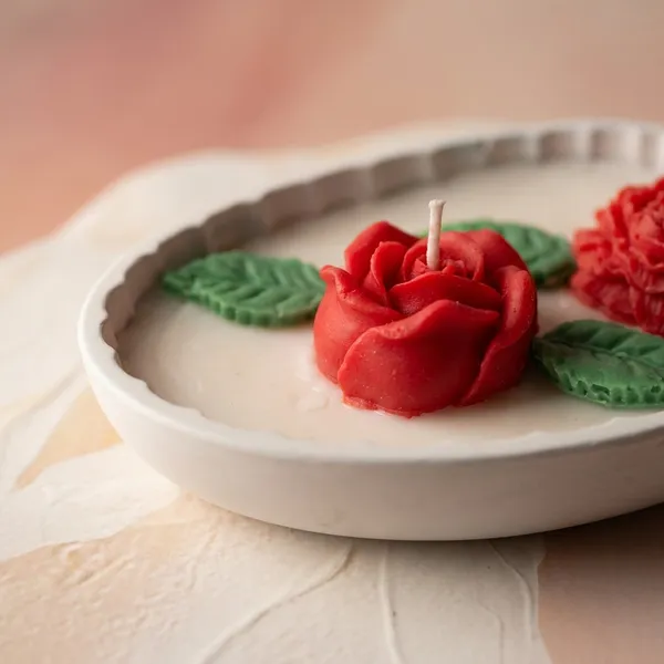 Orange_Flower_With_Sea_Shell_Concrete_Tray