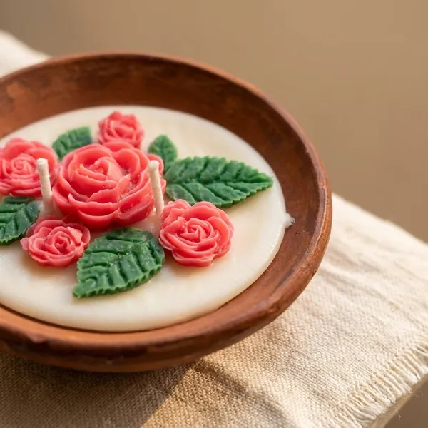 Terracotta_Bowl_Rose_And_Daisy_Candle