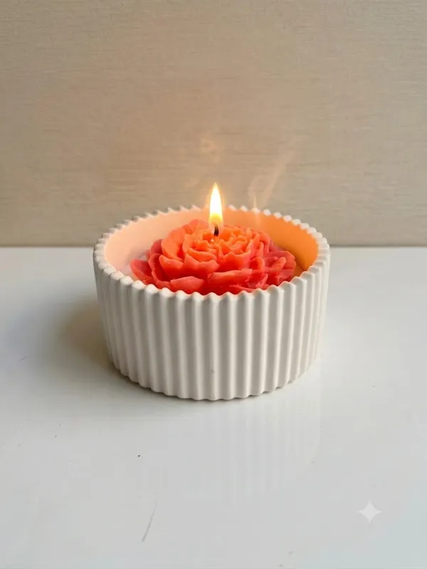 Concrete_Jar_With_Pink_Rose_Candle