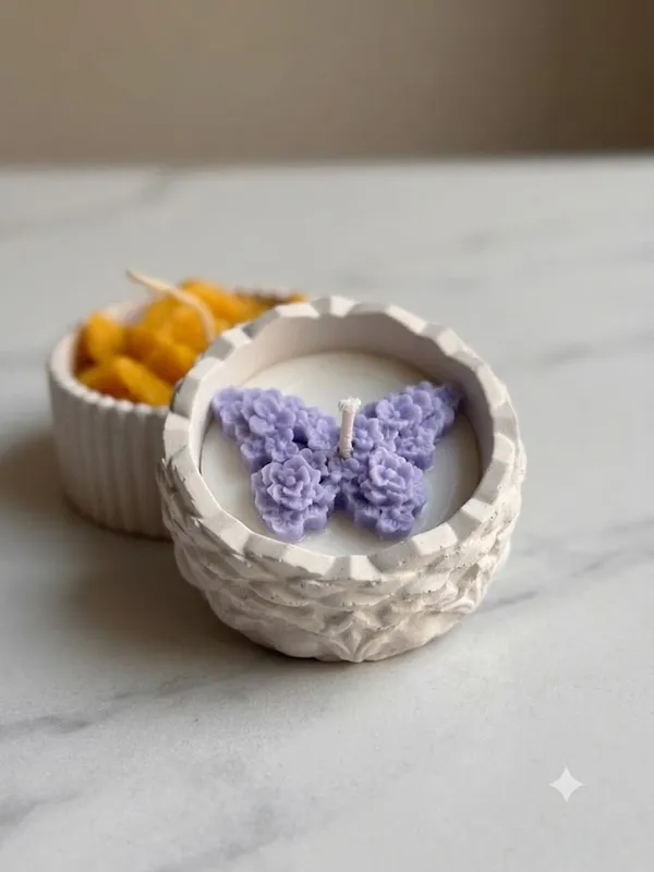 Concrete_Mirror_Jar_With_Purple_Butterfly