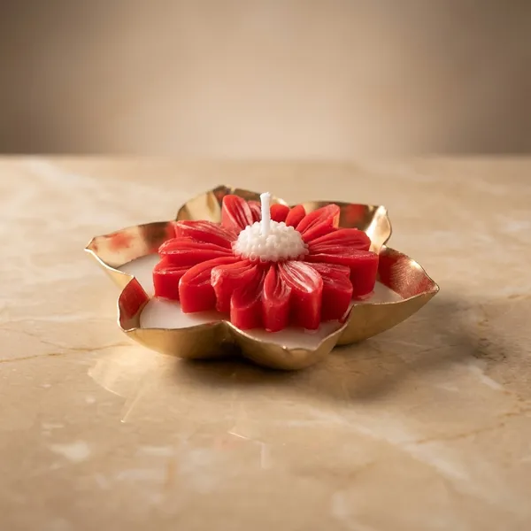 3.5In_Metal_Urli_Withred_Daisy_Candle