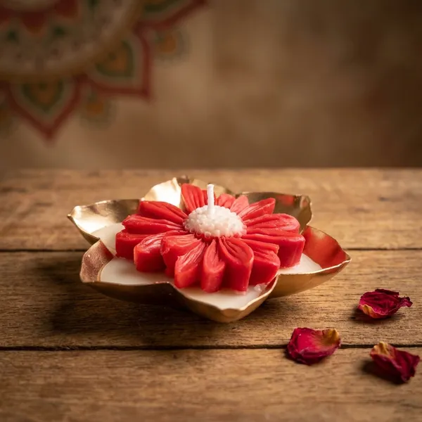 3.5In_Metal_Urli_Withred_Daisy_Candle