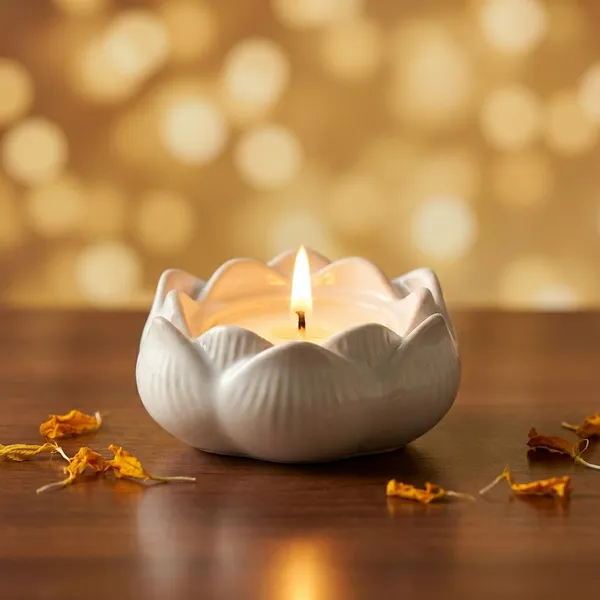 White_Concrete_Lotus_Jar_Candle
