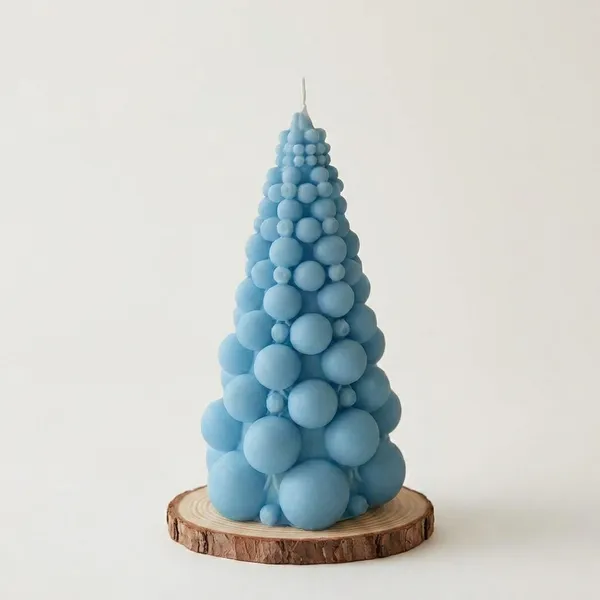 Bubble_Tree_Decorative_Candle_Unique_Christmas_Tree_Design