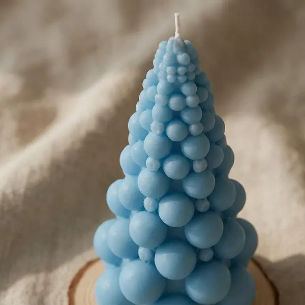 Bubble_Tree_Decorative_Candle_Unique_Christmas_Tree_Design