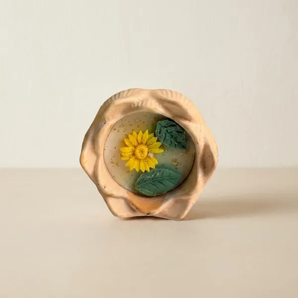 Peach_Concrete_Lotus_Jar_Candle