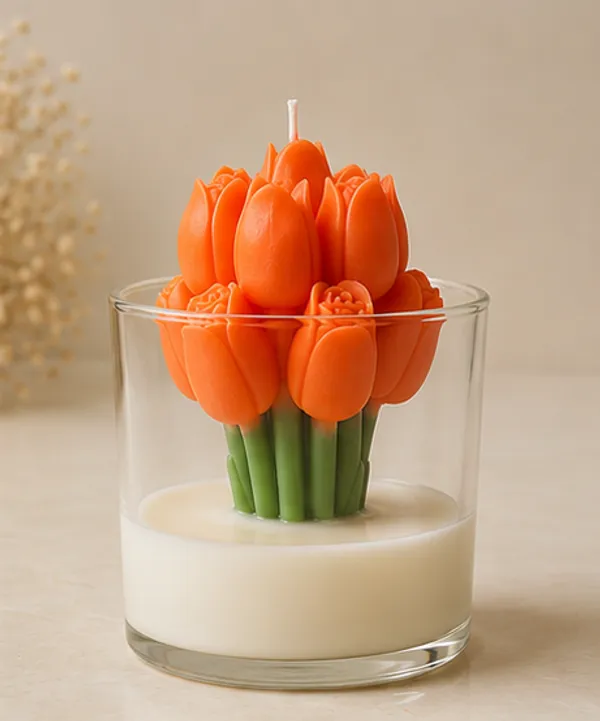 Orange_Tulip_Candle_In_Glass
