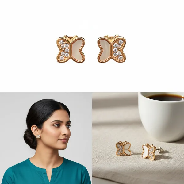 Golden_Stud_Earrings_For_Women