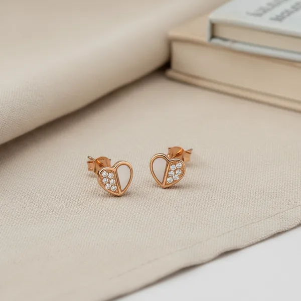 Gold_And_White_Stud_Earrings_For_Women