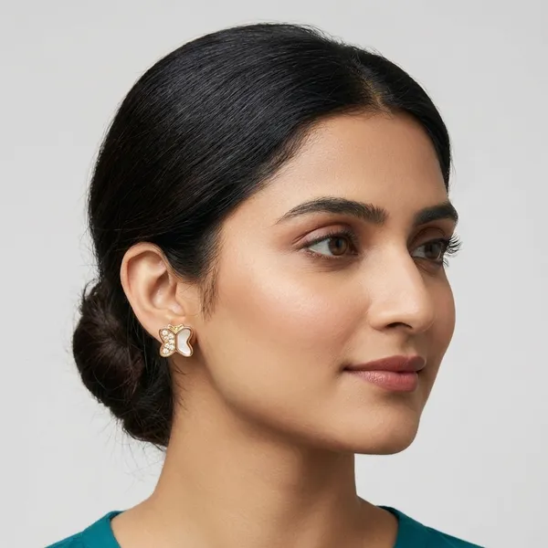 Golden_Stud_Earrings_For_Women