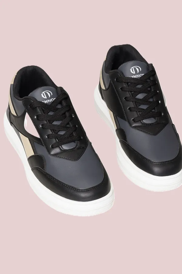 Black_Pu_And_Leather_Shoes_For_Men