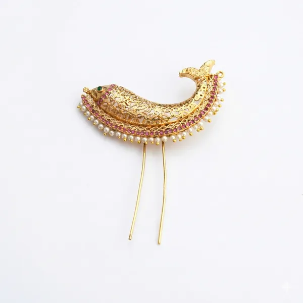 Latest_Gold_Finish_Khopa_Hair_Juda_Pin_for_Women_|_Antique_Crescent_Moon_Design_Bun_Accessory_with_Pearl_&_Stone_Work_|_Bridal,_Wedding_&_Festive_Hair_Jewellery